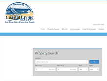 Tablet Screenshot of coastallivingobx.com